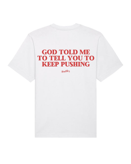 KEEP PUSHING - HEAVYWEIGHT OVERSIZED T-SHIRT
