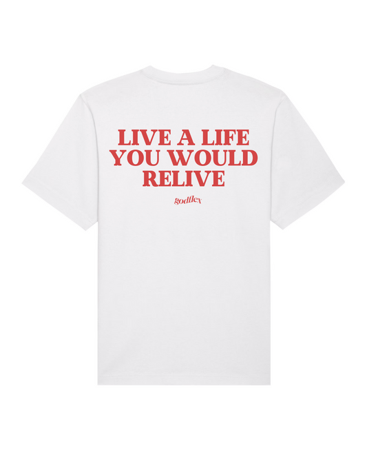 LIVE A LIFE - HEAVYWEIGHT OVERSIZED T-SHIRT