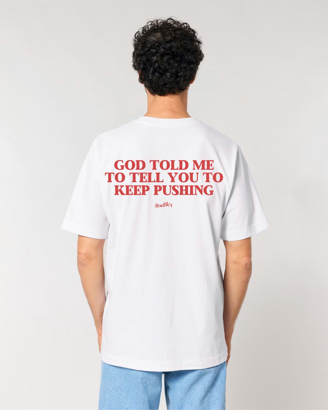 KEEP PUSHING - HEAVYWEIGHT OVERSIZED T-SHIRT